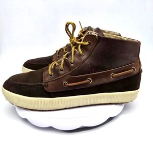 POLO Ralph Lauren Shoe Men's 13D Delmont Brown Leather Suede Chukka Boots
